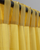 IR Rain Dobby Cotton Handloom Curtain - Yellow - Single Piece - 4X3 Feet