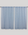 Rocket Buta Cotton Handloom Curtain- Blue - Single Piece - 4X3 Feet