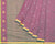 Pinwheel Jamdani Cotton Handspun Handloom Saree - Purple