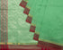 Peepal Leaf Jacquard Cotton Zari Handloom Saree - Green