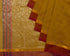 Peepal Leaf Jacquard Cotton Zari Handloom Saree - Yellow Green