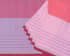 Turned Weft-Climbing Stripe Dobby Cotton Handloom Saree - Pink