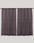 Sirigadi Checks Cotton Handloom Curtain- Brown - Single Piece - 6X3 Feet