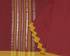 Narayana Dobby Cotton Handloom Saree-  Red