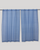 Turned Weft Plain Weave Cotton Handloom Curtain - Blue - Single Piece - 6X3 Feet