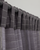 Turned Weft Plain Weave Cotton Handloom Curtain- Grey - Single Piece - 7.5X3 Feet