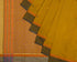 Peepal Leaf Jacquard Cotton Handloom Saree - Yellow