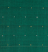 Flower Zari Buta Cotton Handloom Fabric - Green