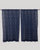 Square Phony Buta Cotton Handloom Curtain- Blue - Single Piece - 6X3 Feet