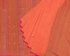 Musical Keys Zari Jamdani Cotton Handloom Saree - Orange