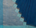 Weft Stripe Kuppadam Cotton Zari Handspun & Handloom Saree - Blue