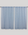 Rocket Buta Cotton Handloom Curtain- Blue - Single Piece - 6X3 Feet