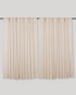 Rui Dobby Cotton Handloom Curtain - Cream - Single Piece - 7.5X3 Feet
