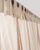 Rui Dobby Cotton Handloom Curtain - Cream - Single Piece - 7.5X3 Feet