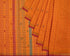 Jali Flower Jamdani Cotton Handspun & Handloom Saree - Orange