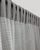 Patchwork Jamdani Cotton Handloom Curtain- Grey - Single Piece - 7.5X3 Feet
