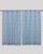 5 Square Buta Cotton Handloom Curtain - Blue - Single Piece - 7.5X3 Feet