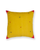 Rocket Buta Cotton Handloom Cushion - Yellow - 16X16 inches - Single Piece