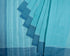 Fish and Water Stripe Jamdani Cotton Handspun & Handloom Saree - Blue