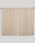 Jali Buta Jamdani Cotton Handloom Curtain- Cream - Single Piece - 7.5X3 Feet