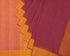 Check Border Kuppadam Cotton Handspun & Handloom Saree - Pink