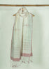 Celebration Jamdani Cotton Zari Handloom Dupatta - White
