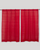 Jali Buta Jamdani Cotton Handloom Curtain- Red - Single Piece - 7.5X3 Feet