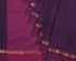Temple Wait Dobby Cotton Zari Handloom Saree - Purple