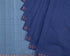 Carnation Checks Dobby Cotton Zari Handloom Saree - Blue