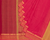 Temple Wait Dobby Cotton Handloom Saree - Red