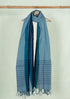 Chadarangam Ballakammi Cotton Handloom Dupatta - Blue