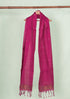 Aku Remma Jamdani Natural Dyed Patnulu Cotton Zari Handloom Stole - Pink & Gold Zari
