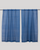 Turned Weft Plain Weave Cotton Handloom Curtain - Blue - Single Piece - 7.5X3 Feet
