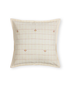 Jali Flower Jamdani Cotton Handloom Cushion - White - 16X16 inches - Single Piece