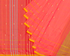 Puzzle Box Buta Cotton Handloom Saree - Orange