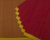 Small Temple Kuppadam Handspun Handloom Saree - Marron
