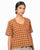 Overlapped Front Cotton Handloom Top - Multicolor