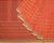 Climbing Stripe Turned Weft Cotton Handloom Saree - Red