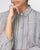 Handloom Cotton Cropped Collar Shirt - Grey
