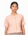 Collared Cotton Handloom Top with High & Low Hem - Natural Dyed Pink