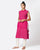 Cotton Handloom Turtle Neck Sleeveless Kurta - Pink