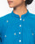 Collared Cotton Handloom Kurta with Panels - Blue