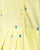 Handloom Cotton Pleated Gher Kurta - Lemon Yellow