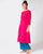 Handloom Cotton Kurta with Panels - Pink