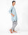 Basic Cotton Handloom Kurta with Buta - Powder Blue