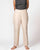 Cotton Handloom Tapered Formal Pants - Ivory