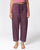 Jamdani Buta Cotton Handloom Tapered Pants - Purple