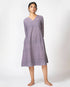 Dress with Pleats - Violet