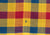 Checks Multicolor Cotton Handloom Saree Border - Yellow, Red