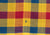 Checks Multicolor Cotton Handloom Saree Border - Yellow, Red